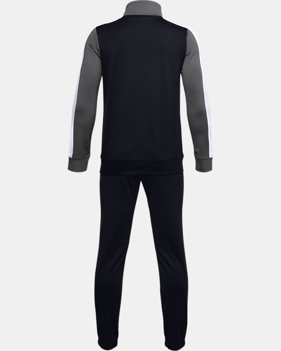 Boys' UA CB Knit Track Suit, Black, pdpMainDesktop image number 1